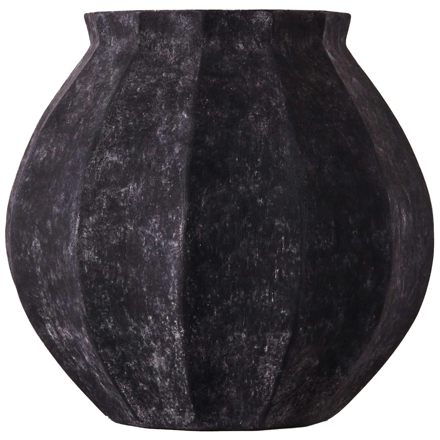 Dusty Deco Wedges Vase - Vaser Keramik Sort - DD40000062