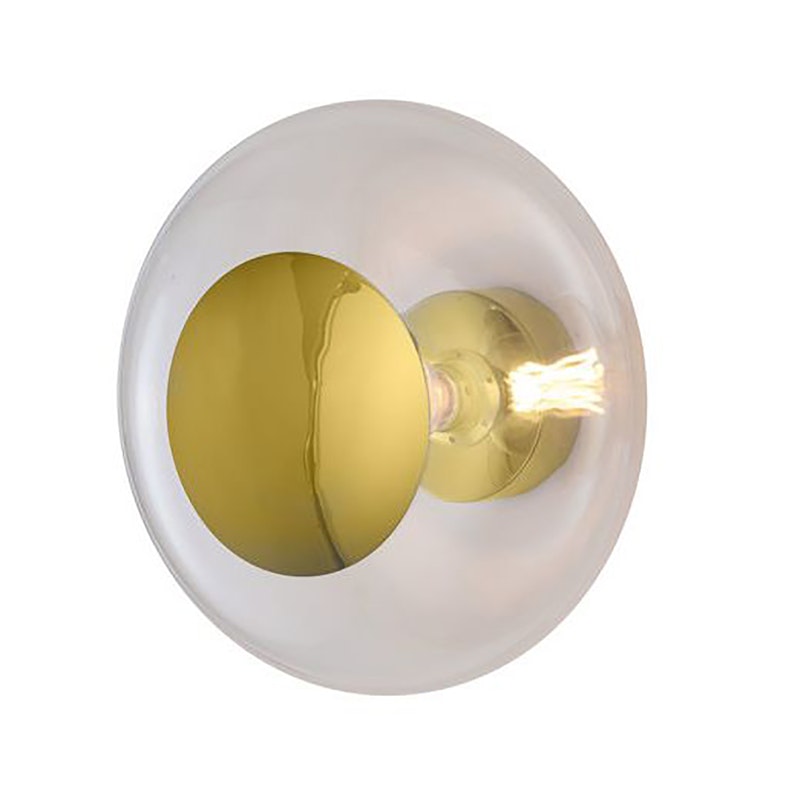 Horizon Loftslampe  Ø36 cm, Clear/Gold