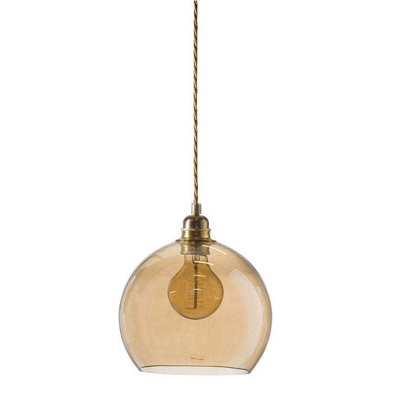 Rowan Loftslampe Ø22cm, Golden Smoke