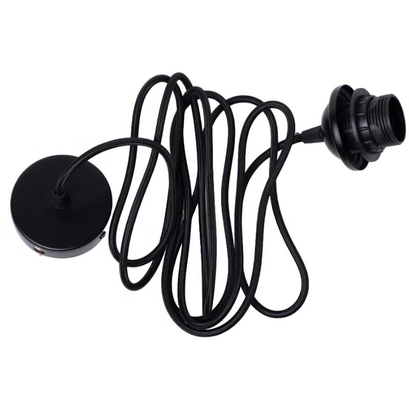 Edgeform Ledningsholder Til Pendel Med Baldakin 300 cm, Sort