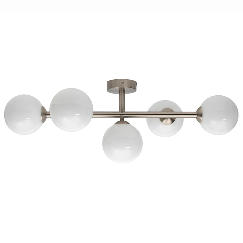 Stringball 5 Loftslampe/væglampe, Nikkel