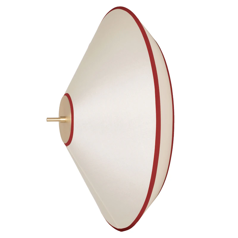 Tafta Væglampe Ø52 cm, Rød / Offwhite