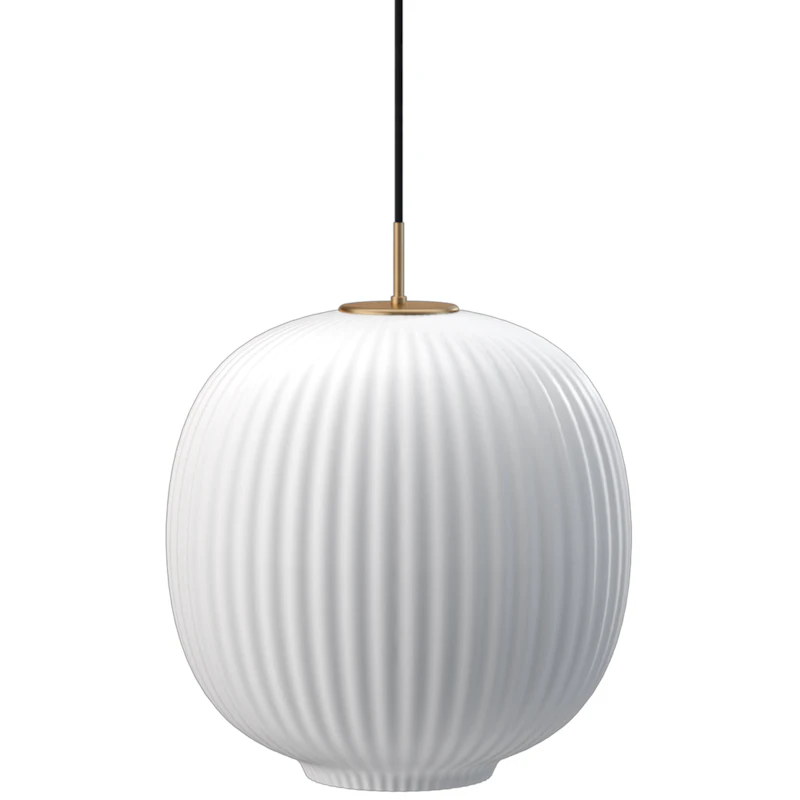 Vibra Pendel 35 cm, Opalhvid