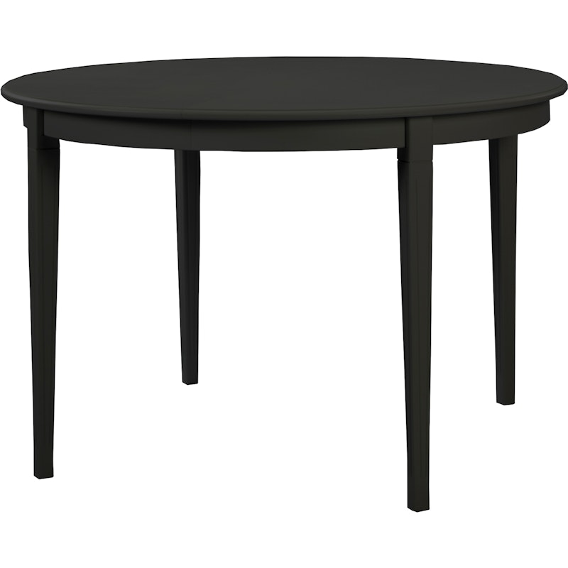 Stockholm 2.0 Dining table Ø114 Incl. 3 inlays, Black