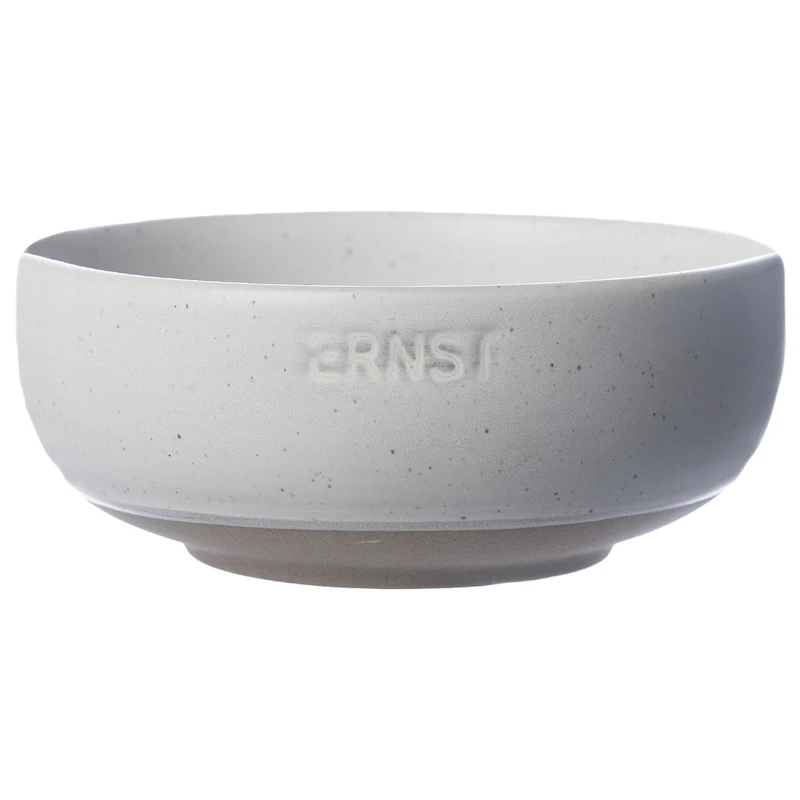 Skål Ø11 cm, Hvid/Natur