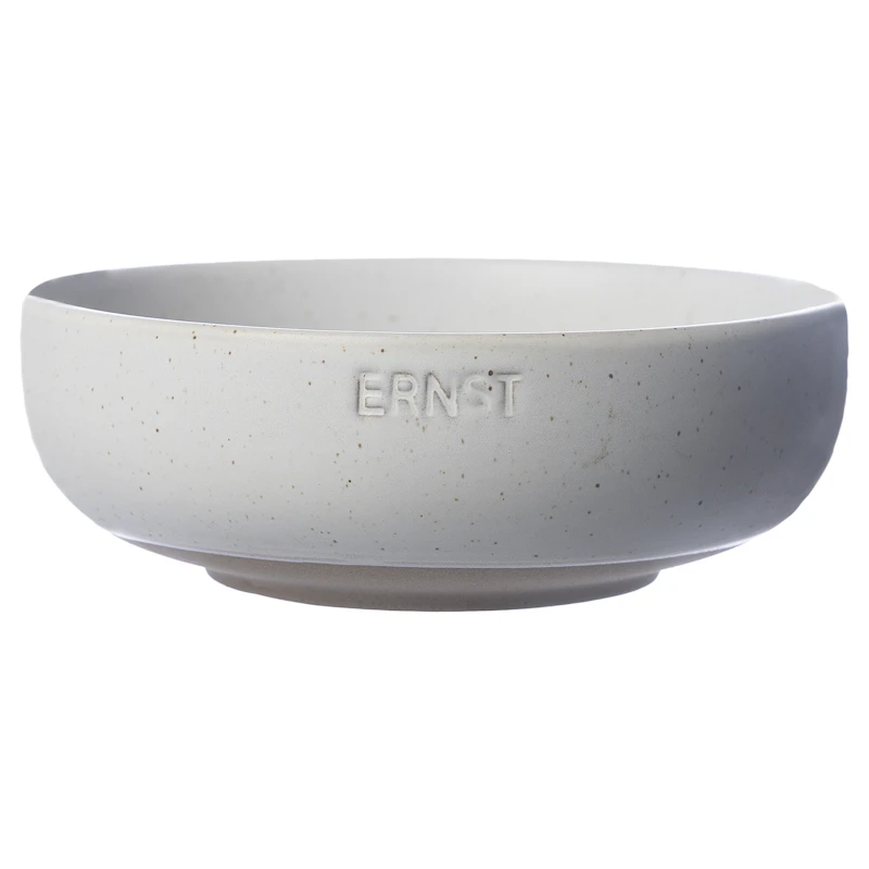 Skål Ø14 cm, Hvid/Natur