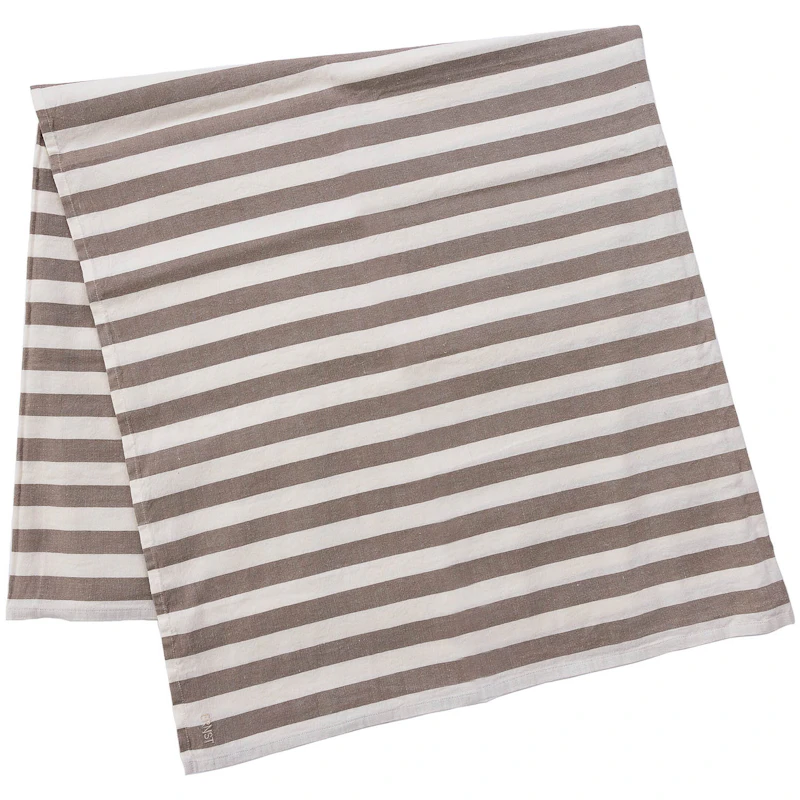 Dug 145x300 cm, Hvid/Muldvarpebrun