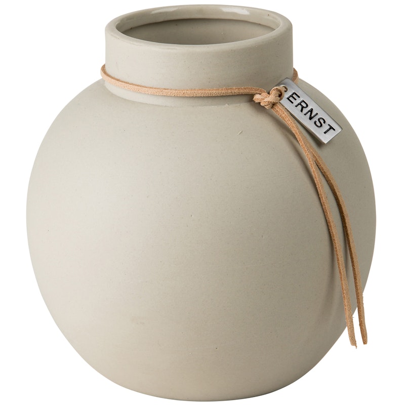 Ernst Stentøj Vase Ø13cm H14cm, Beige