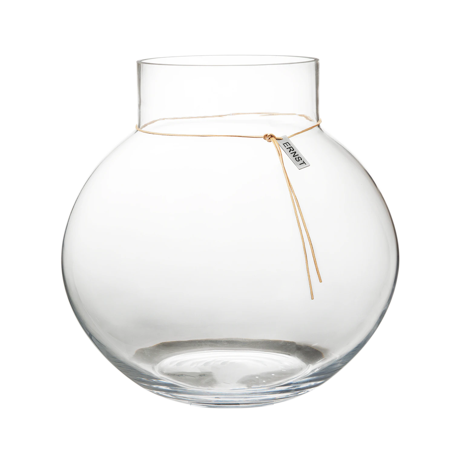 Ernst Glasvase/fyrfadsstage &Oslash;37 Cm - Vaser L&aelig;der Klar - 364454