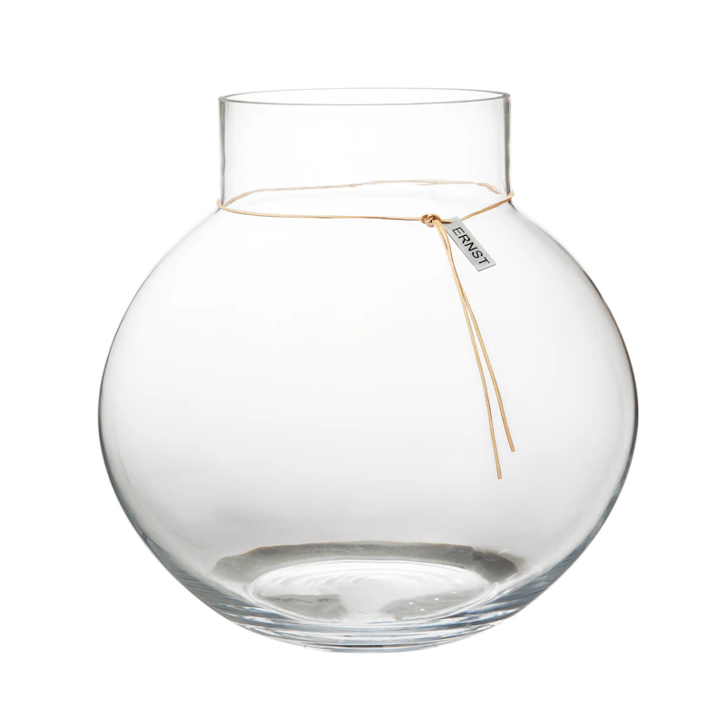 Glasvase/Fyrfadsstage Ø37 cm