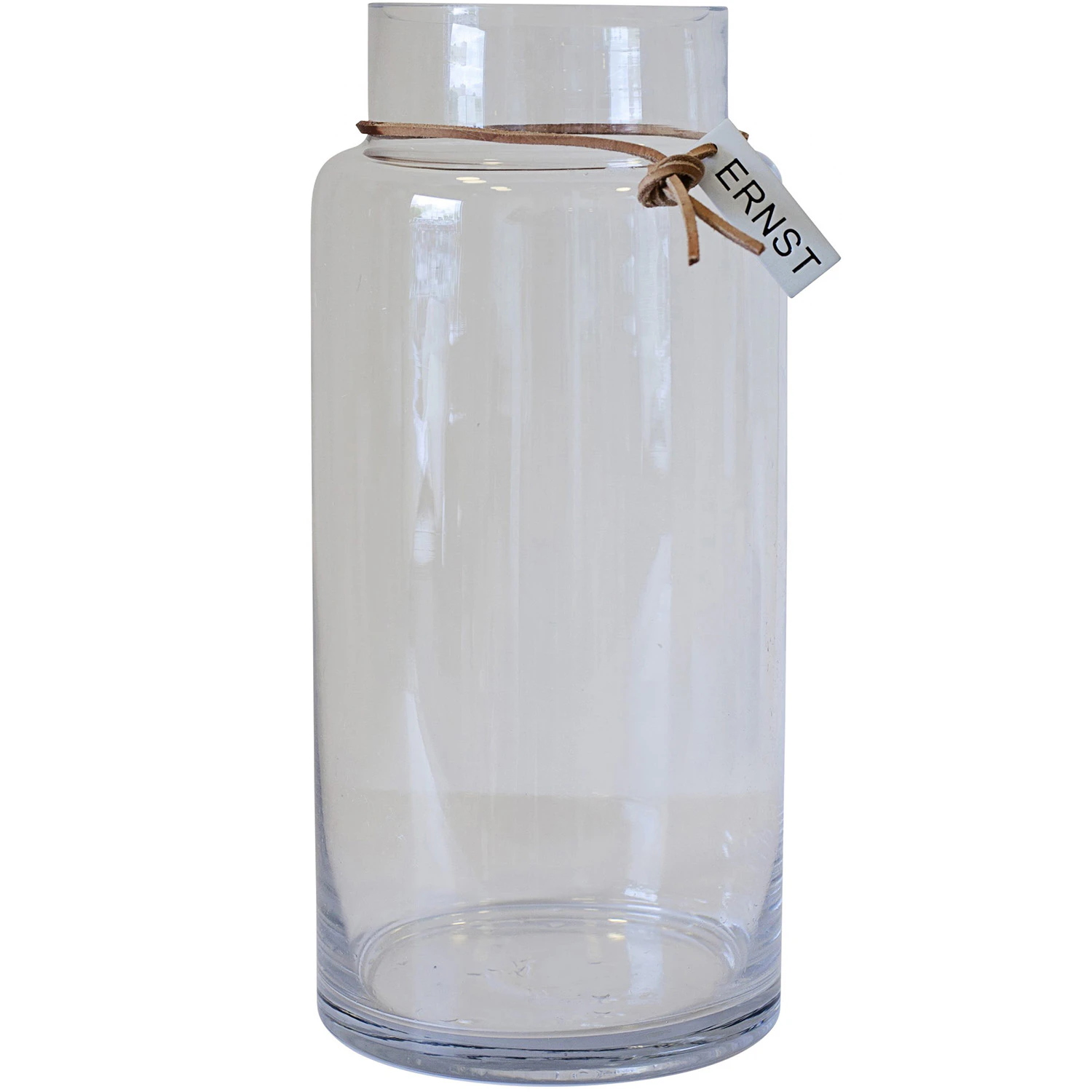 Ernst Glasvase/fyrfadsstage 33 Cm - Vaser L&aelig;der Klar - 364422