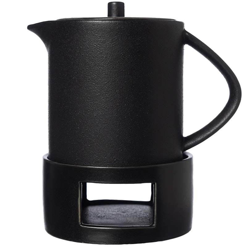 Gløggkande Med Varmer 0,9 L, Sort