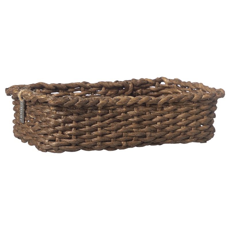 Kurv 23x14 cm, Mørkebrun