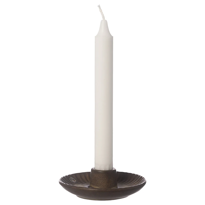 Lysestage Ø10,5 cm, Brun