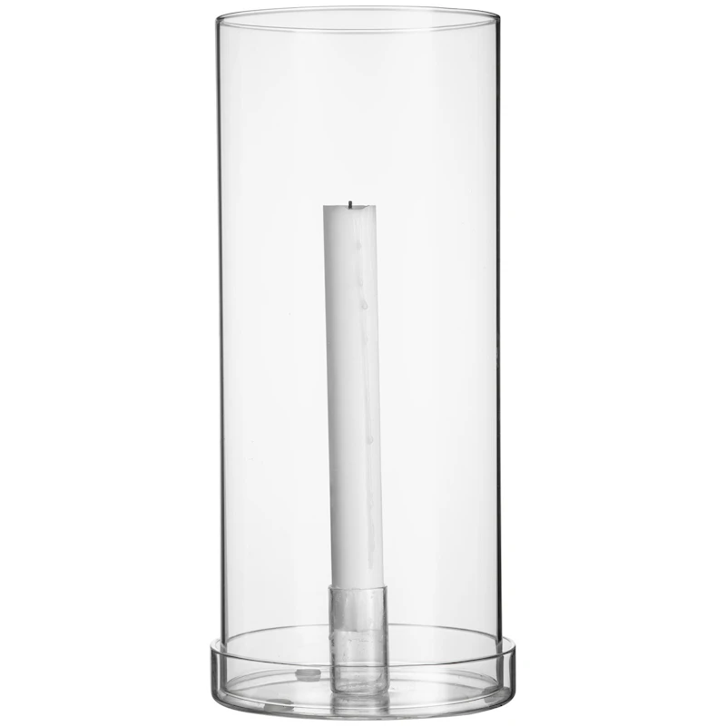 Lysestage Glas Gennemsigtig, 29 cm