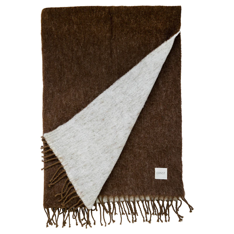 Plaid 130X170 cm, Karamel/Natur