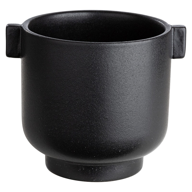 Pot With Ears H14 cm, Black