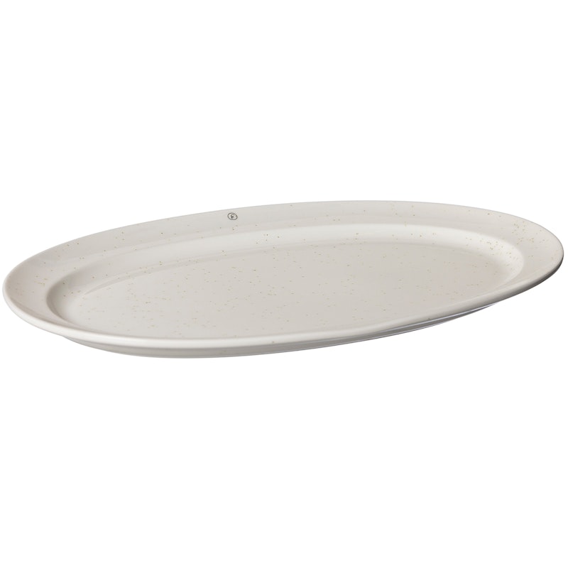 Serveringsfad Oval 25x42 cm, Vanilje