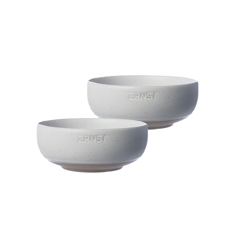 Skål 2-pak ⌀ 11 cm, Hvid / Natur
