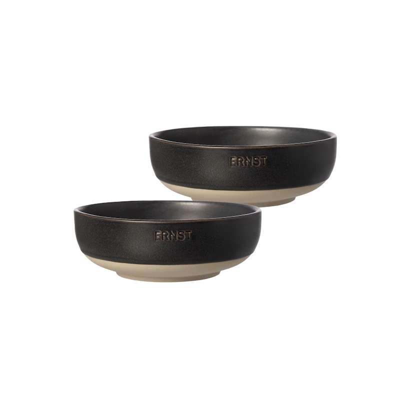 Skål 2-pak ⌀ 14 cm, Natur / Matsort