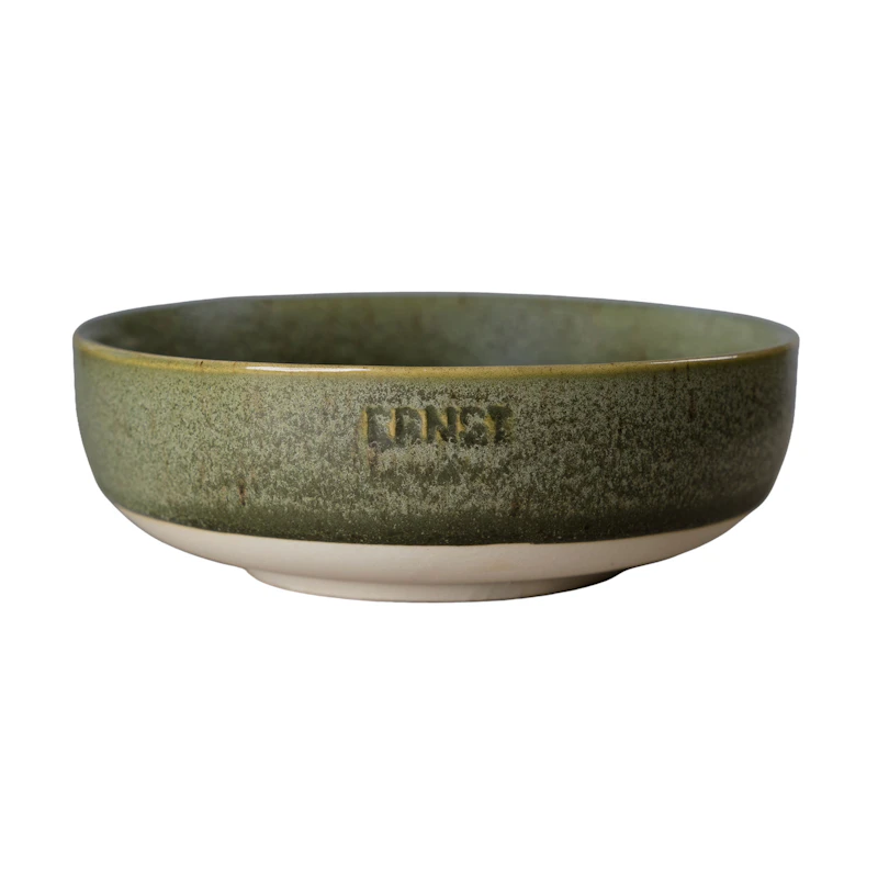 Skål 14 cm, Grøn / Hvid