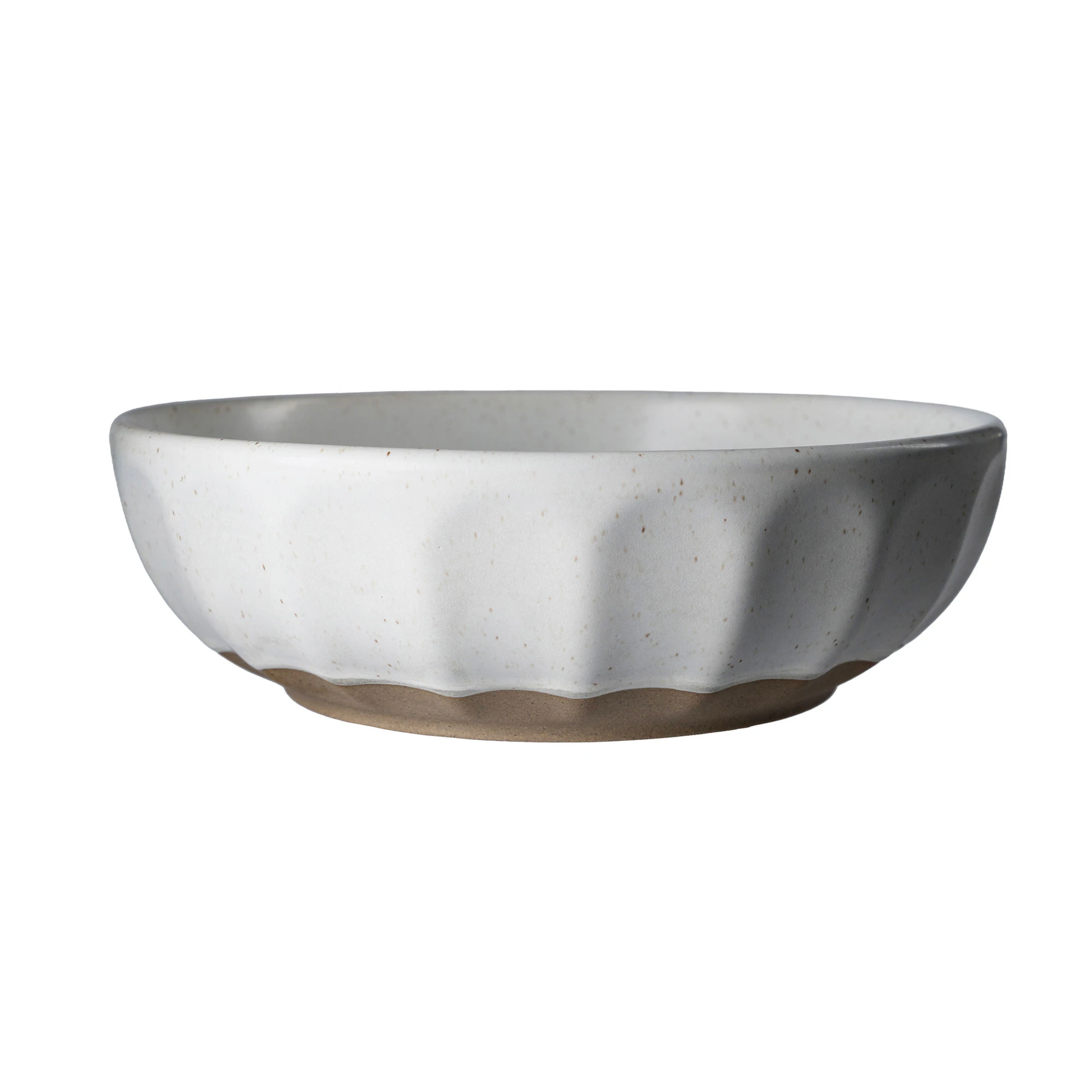 Ernst Sk&aring;l 20 Cm / Natur - Serveringssk&aring;le Stent&oslash;j Hvid - 247068