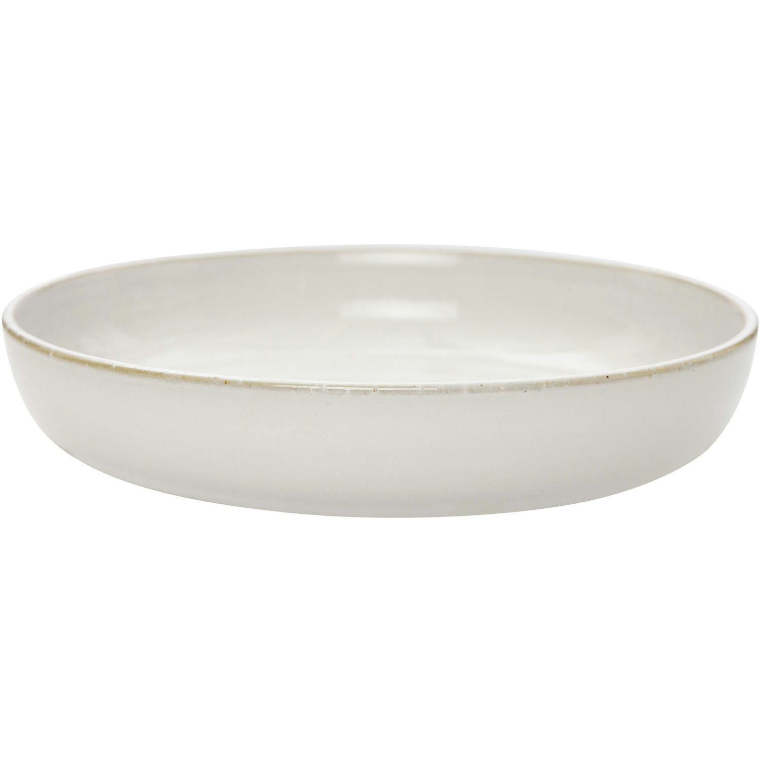 Ernst Tallerken 21 Cm Natural White - Serveringssk&aring;le Stent&oslash;j Off-White - 246022
