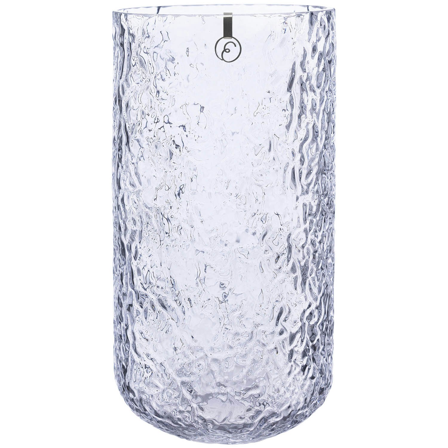 Ernst Vase Med M&oslash;nstret 25 Cm - Vaser Glas Klar - 364319