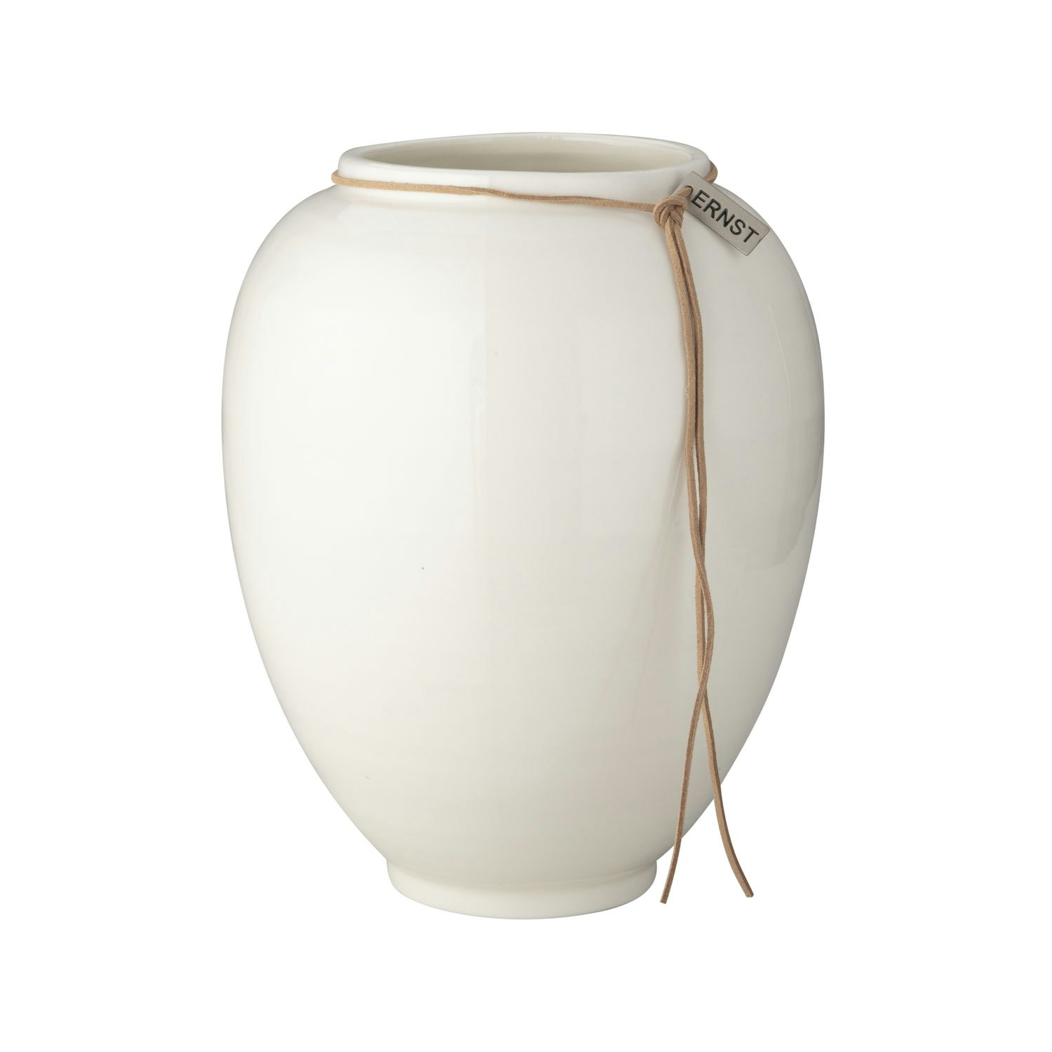 Ernst Vase d 22 Cm - Vaser Stent&oslash;j White Glaze - 270720