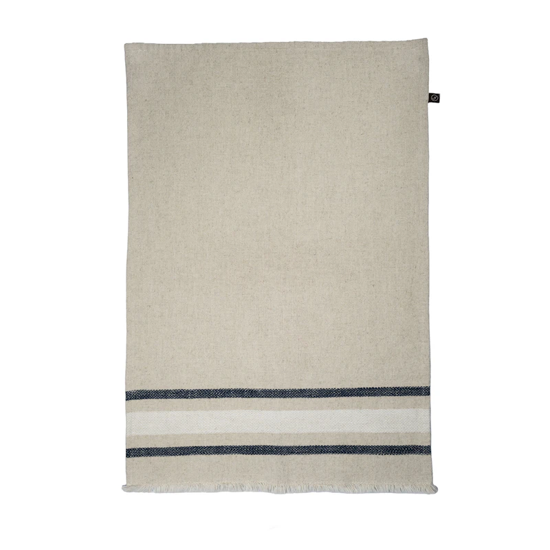 Viskestykke 47x70 cm, Blåt / Natur