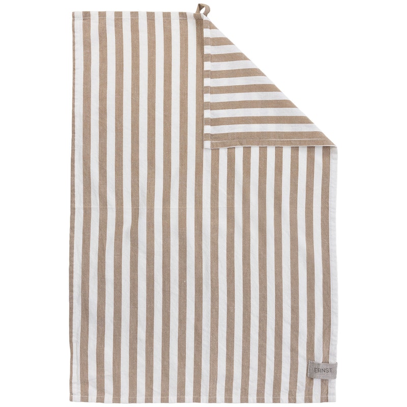 Viskestykke 47x70 cm, Hvidt/Colafarvet