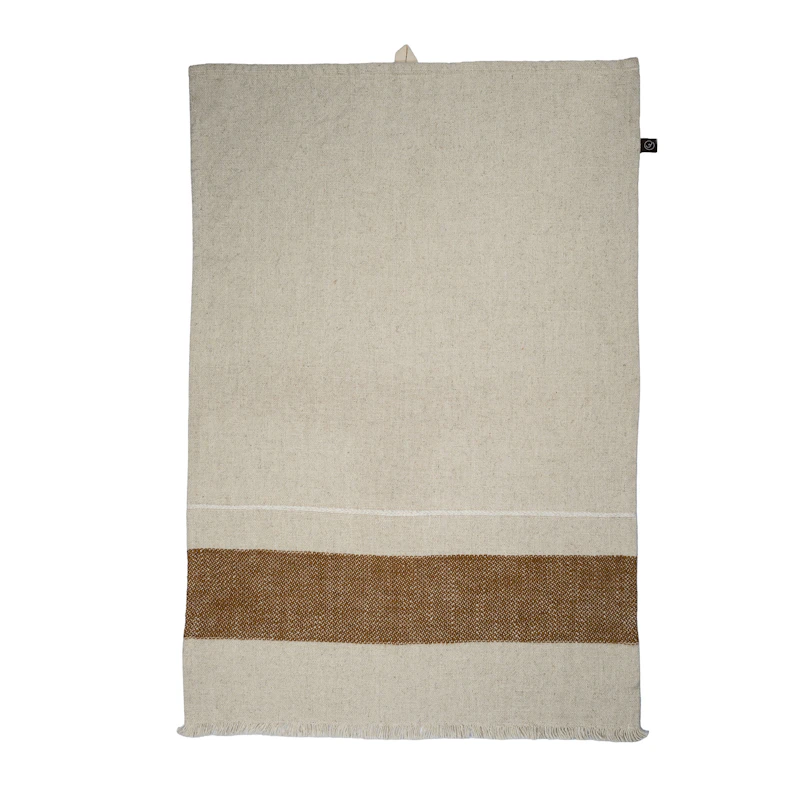 Viskestykke 47x70 cm, Colafarvet / Natur