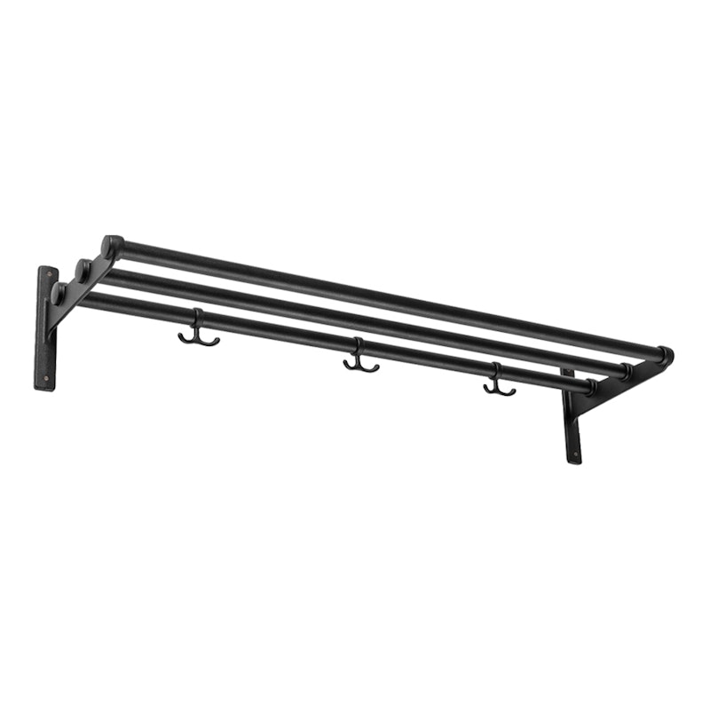 Nostalgi Hat Rack/Shoe Rack, Black Fittings Hattehylde Sort