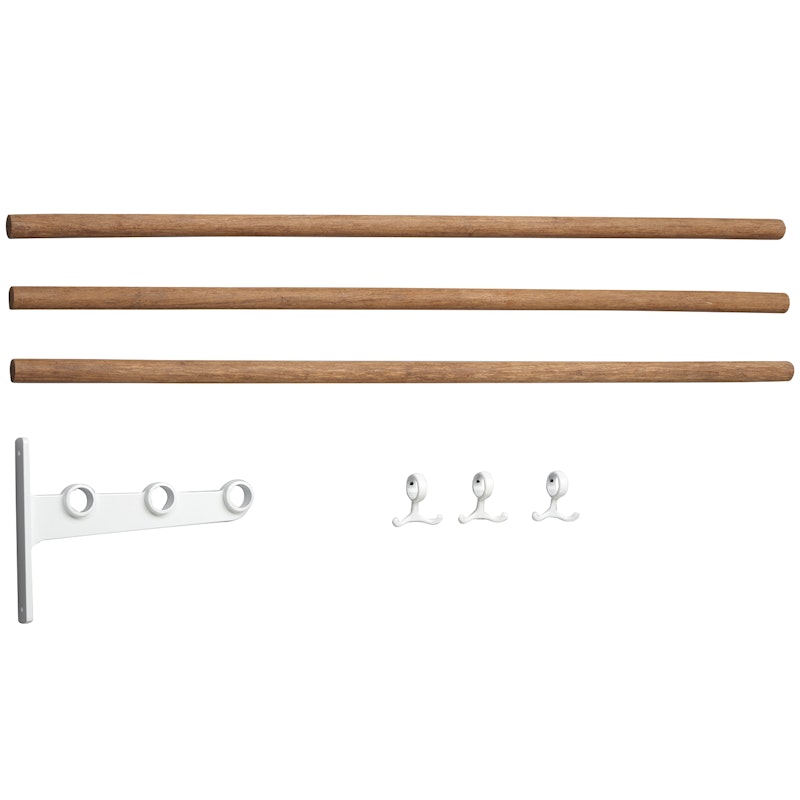 Nostalgi Extension Part For Hat Rack/ Shoe Rack, White Tilbygningsdel Til Hattehylde / Skohylde, Hvid Bamboo