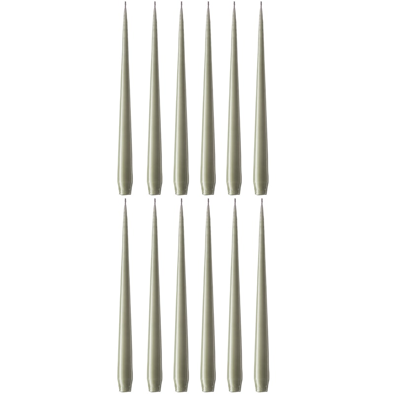 Antiklys Lakeret 32 cm 12-pak, Artichoke