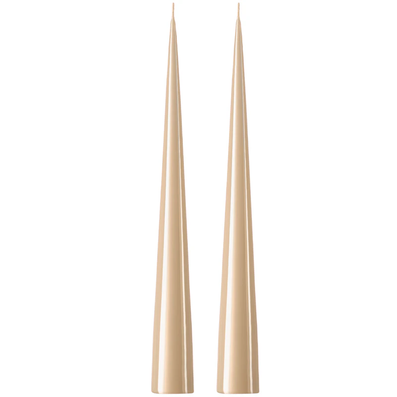 Stearinlys 37 cm 2-pak, Ice Latte