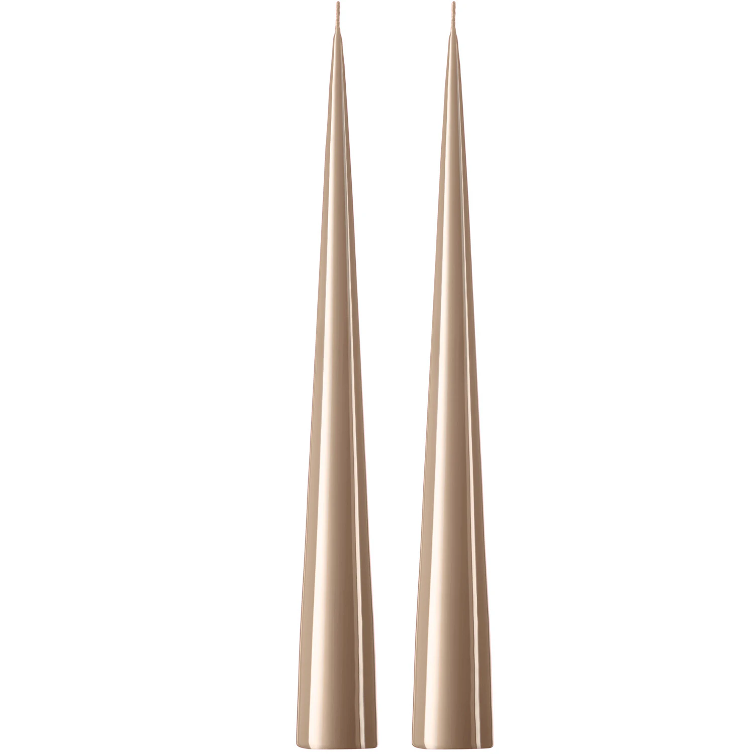 Ester & Erik Stearinlys 37 Cm 2-pak - Lys Paraffinvoks Nougat note - 03002-18-0