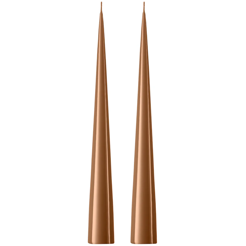 Stearinlys 37 cm 2-pak, Raw Toffee