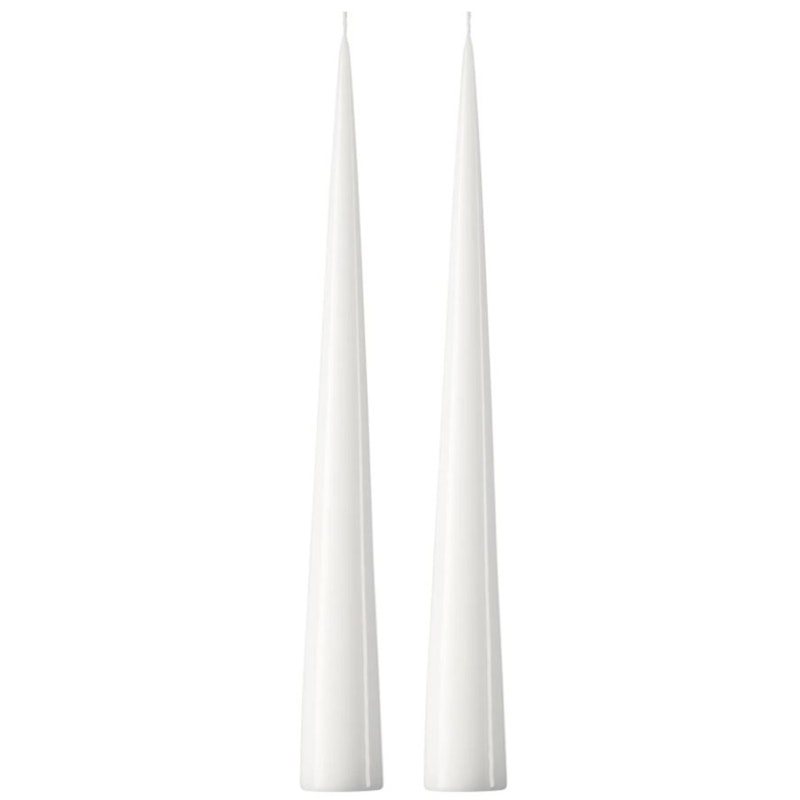 Stearinlys 37 cm 2-pak, Pure White