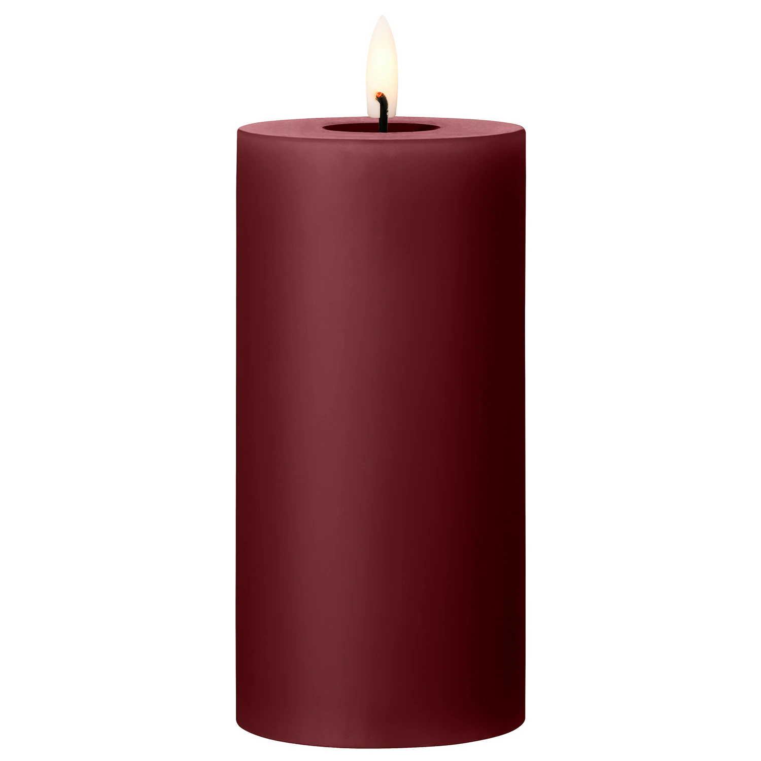 Ester & Erik Led Pillar Candle 15 Cm - LED-lys Voks Deep Wine - L7515-44/2