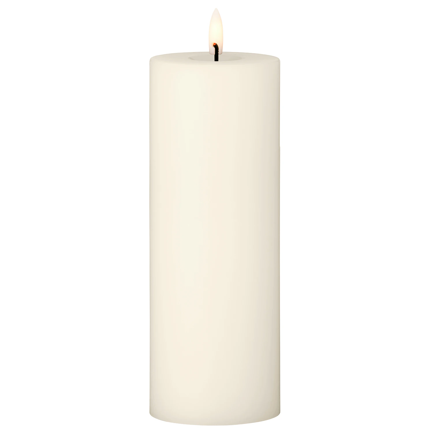 Ester & Erik Led Pillar Candle 20 Cm Ivory - LED-lys Voks Elfenben - L7520-06