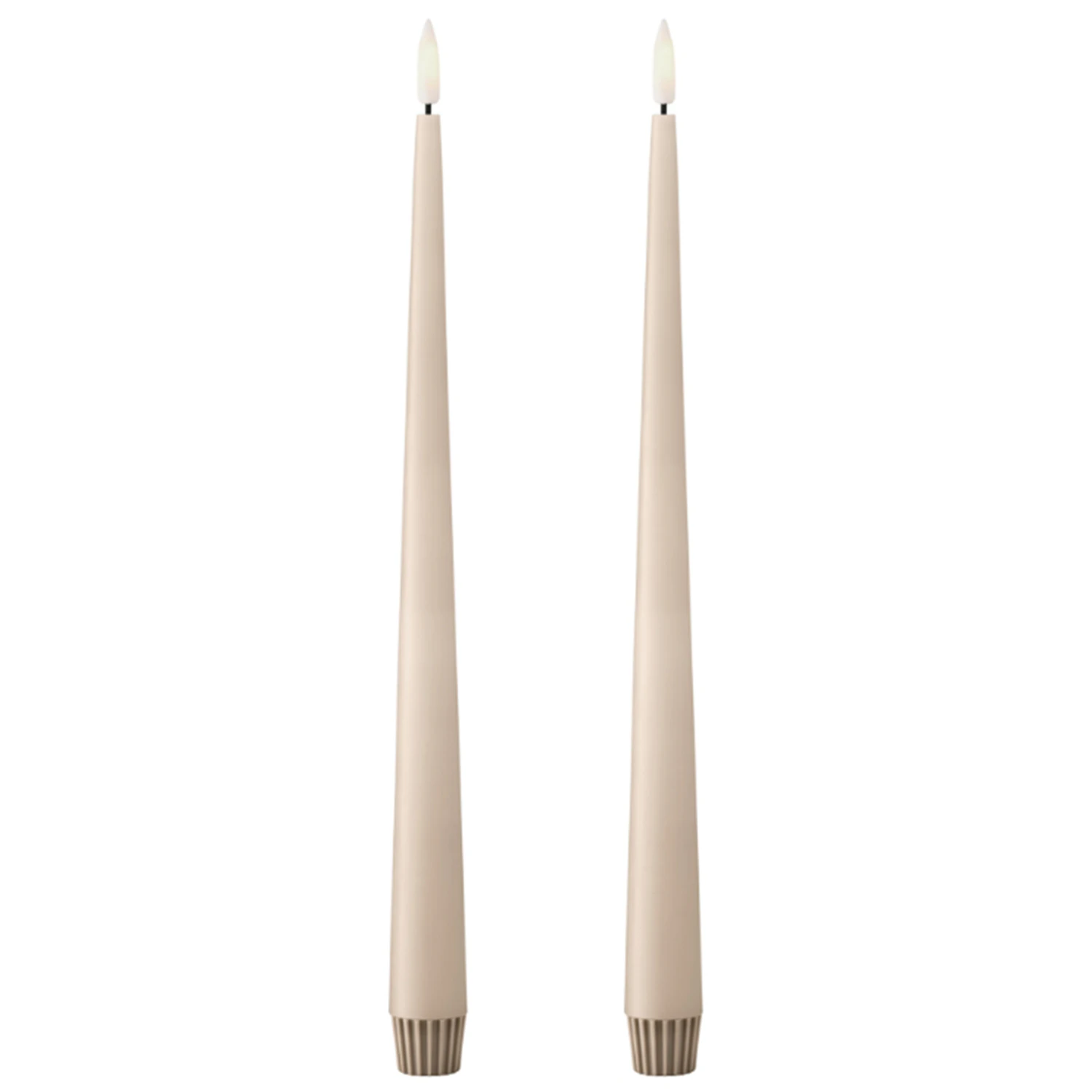 Ester & Erik Led-lys 2-pak 30 Cm - LED-lys Voks Ice Latte - L30-11