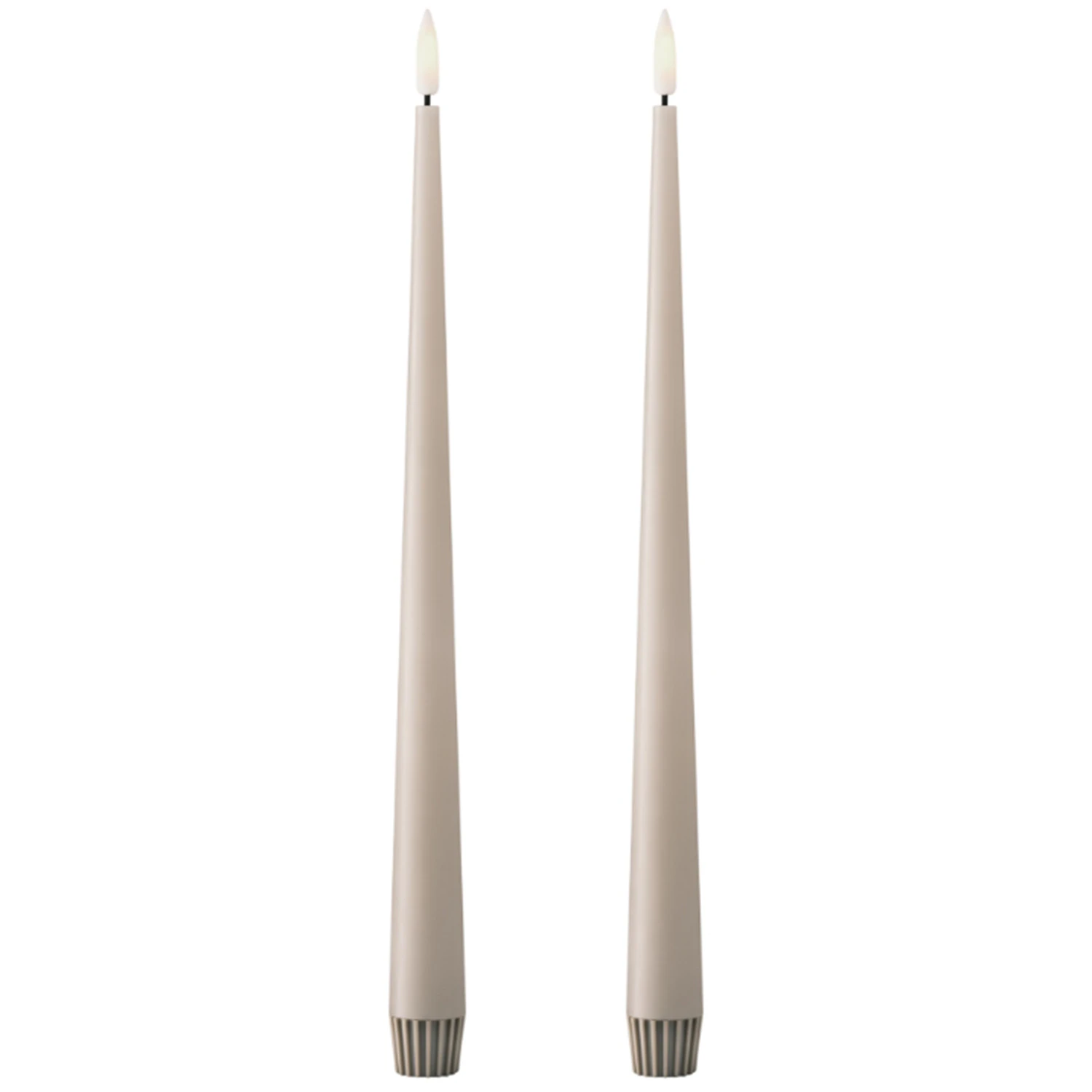 Ester & Erik Led-lys 2-pak 30 Cm - LED-lys Voks Linen Grey - L30-22