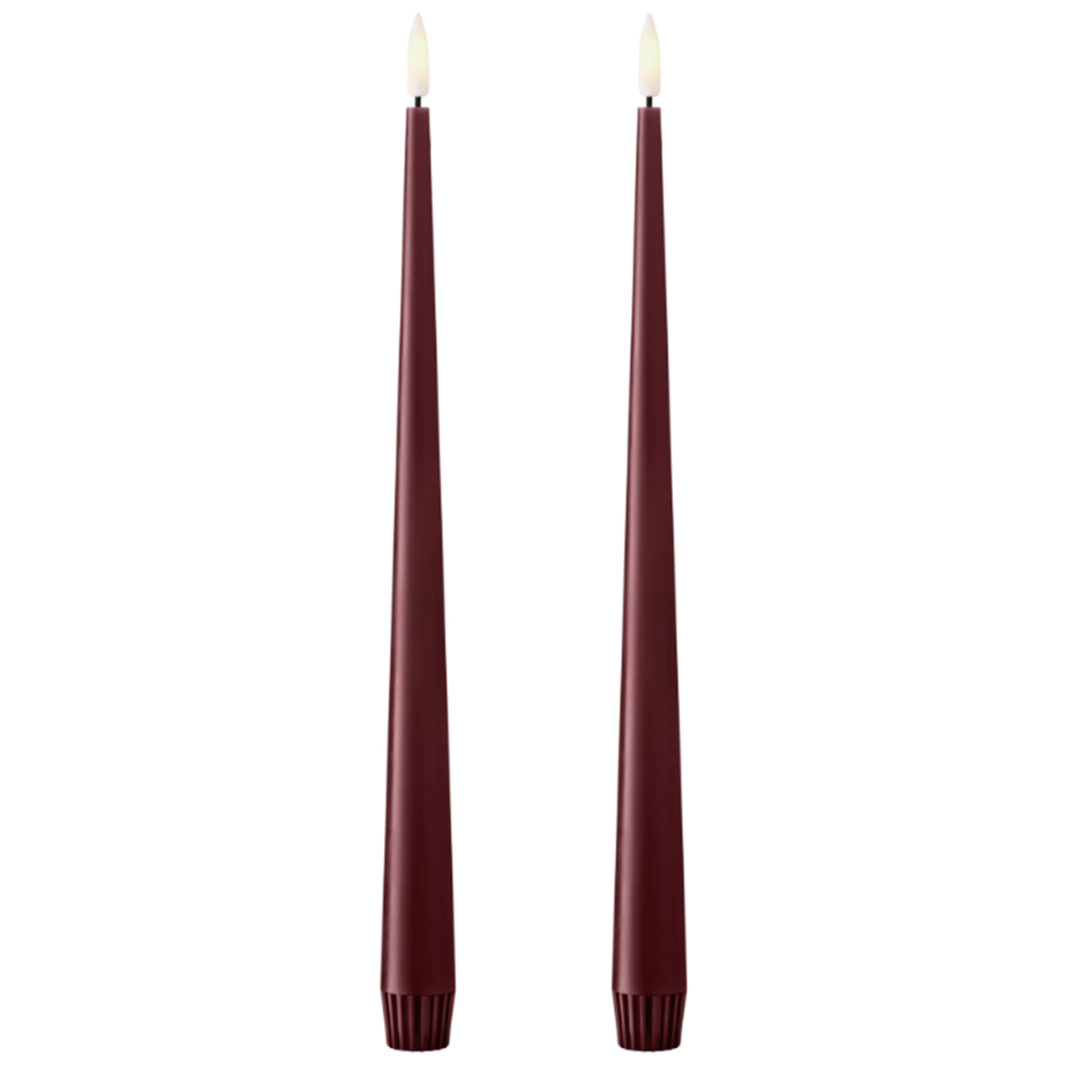 Ester & Erik Led-lys 2-pak 30 Cm - LED-lys Voks Deep Wine - L30-44/2