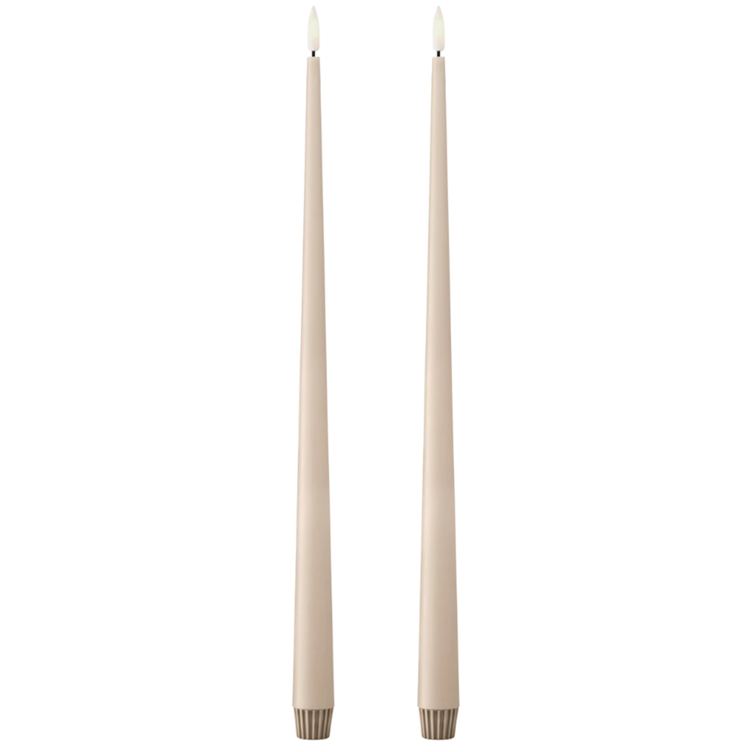 Ester & Erik Led-lys 2-pak 40 Cm - LED-lys Voks Ice Latte - L40-11