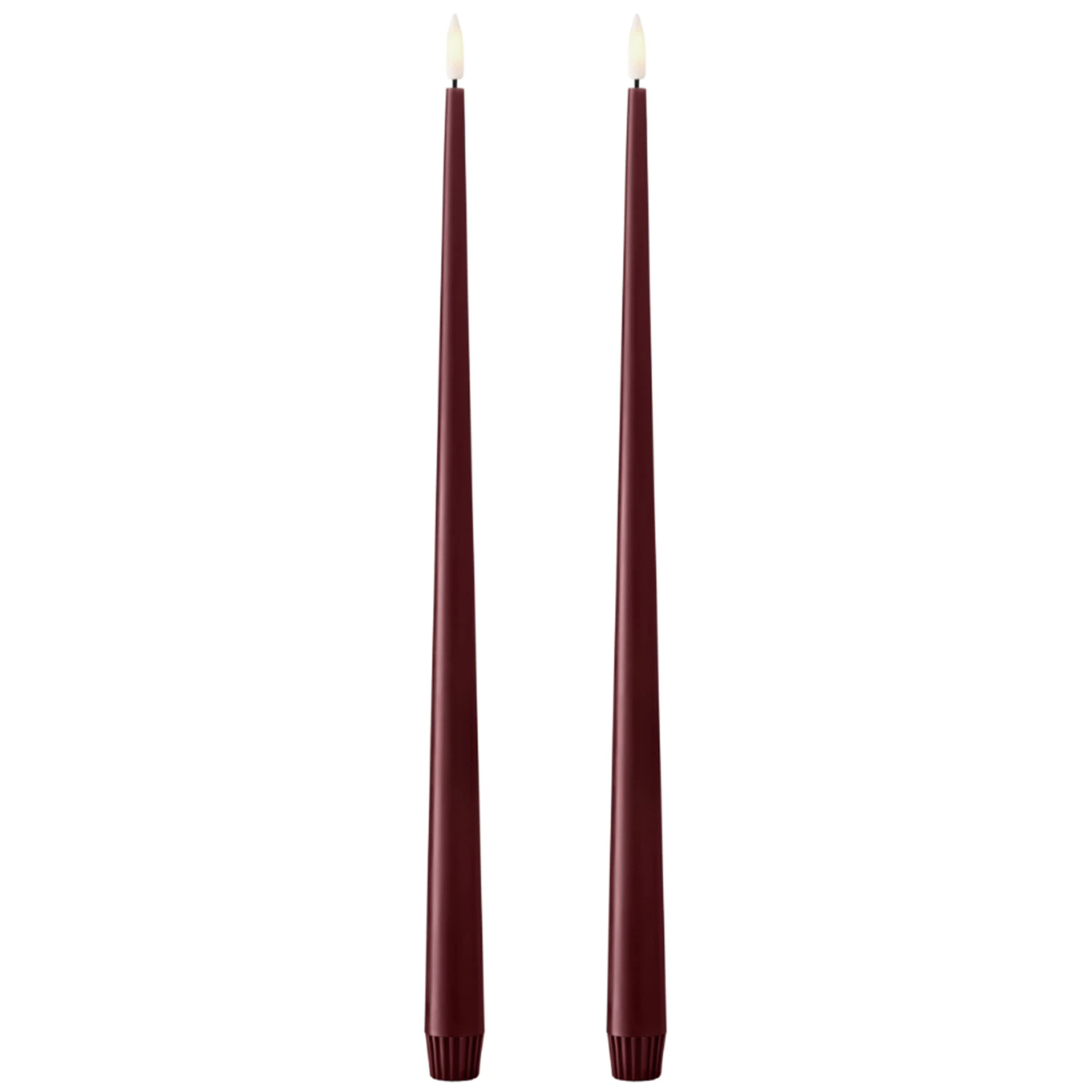 Ester & Erik Led-lys 2-pak 40 Cm - LED-lys Voks Deep Wine - L40-44/2