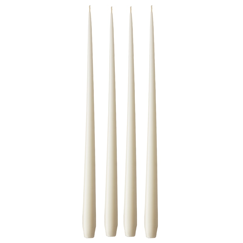 Antiklys Mat 42 cm 4-pak, Ivory