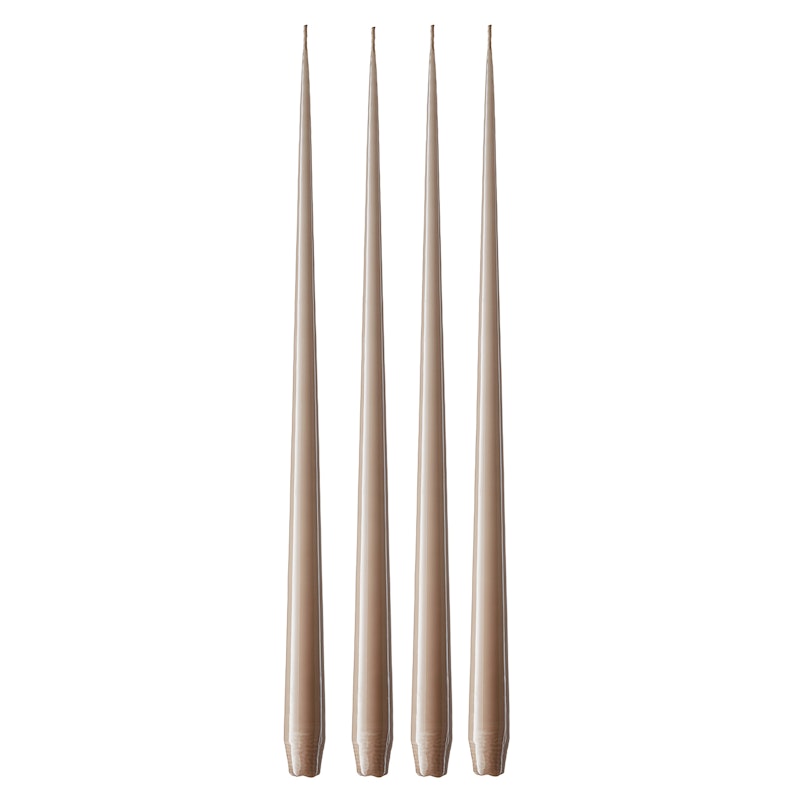 Antiklys Lakeret 42 cm 4-pak, Nougat Note
