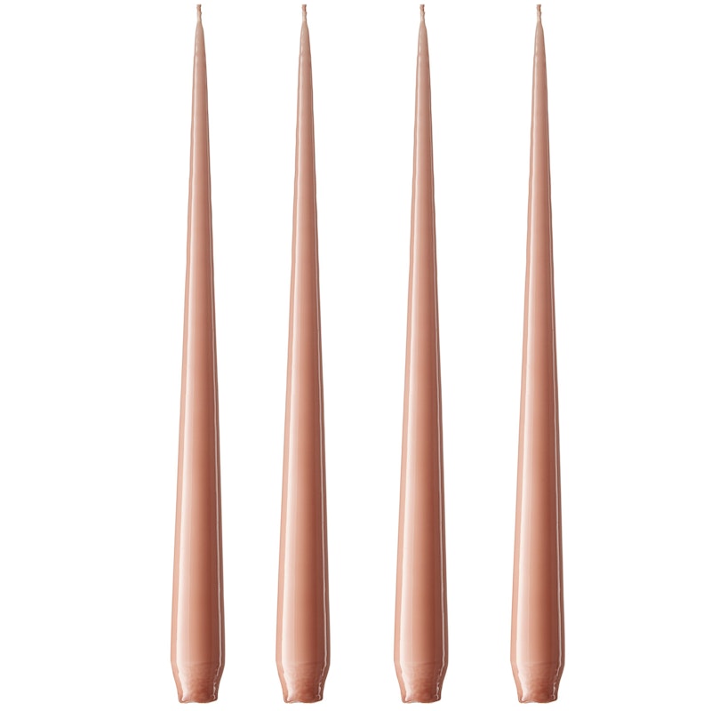 Taper Stearinlys 32 cm 4-pak, Rosy Caramel