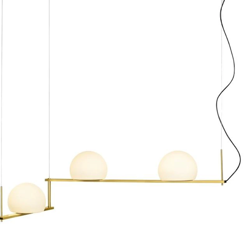 Circ Pendel Satin Guld/Sort